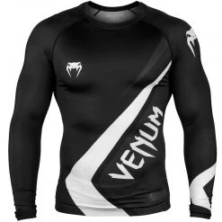 CITY FIGHT SHOP VENUM CONTENDER 4.0 RASHGUARD - LONG SLEEVES - Blk/grey/wht RASHGUARDS & SPATS
