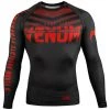 CITY FIGHT SHOP RASHGUARDS & SPATS Venum Signature Rashguard - Long Sleeves - Black/Red