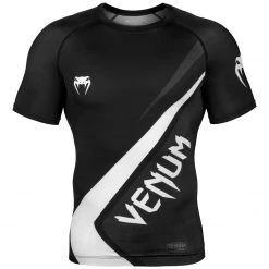 CITY FIGHT SHOP RASHGUARDS & SPATS VENUM CONTENDER 4.0 RASHGUARD - SHORT SLEEVES - Blk/grey/wht