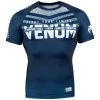 CITY FIGHT SHOP RASHGUARDS & SPATS Venum Signature Rashguard - Short Sleeves - Blu/wht