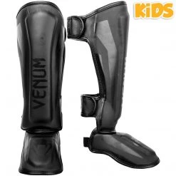 CITY FIGHT SHOP Venum Elite Shinguards Kids - Matte/blk