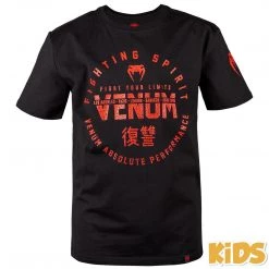 CITY FIGHT SHOP VENUM SIGNATURE KIDS T-SHIRT - BLACK/RED